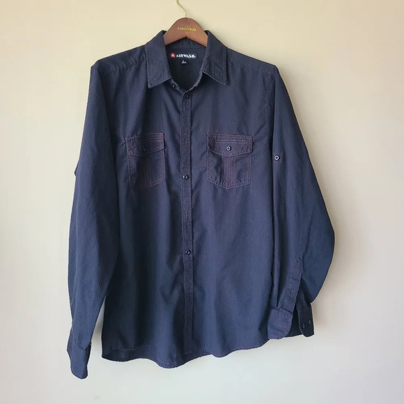 Airwalk black shirt Men's Size L - Picture 1 of 10